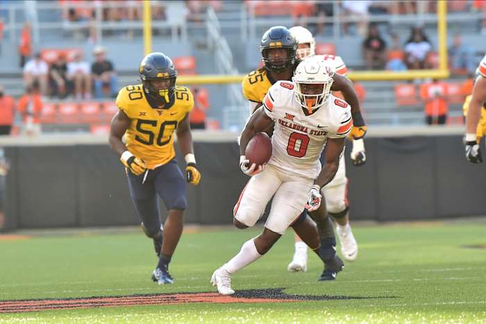 LD Brown breaks loose against West Virginia.